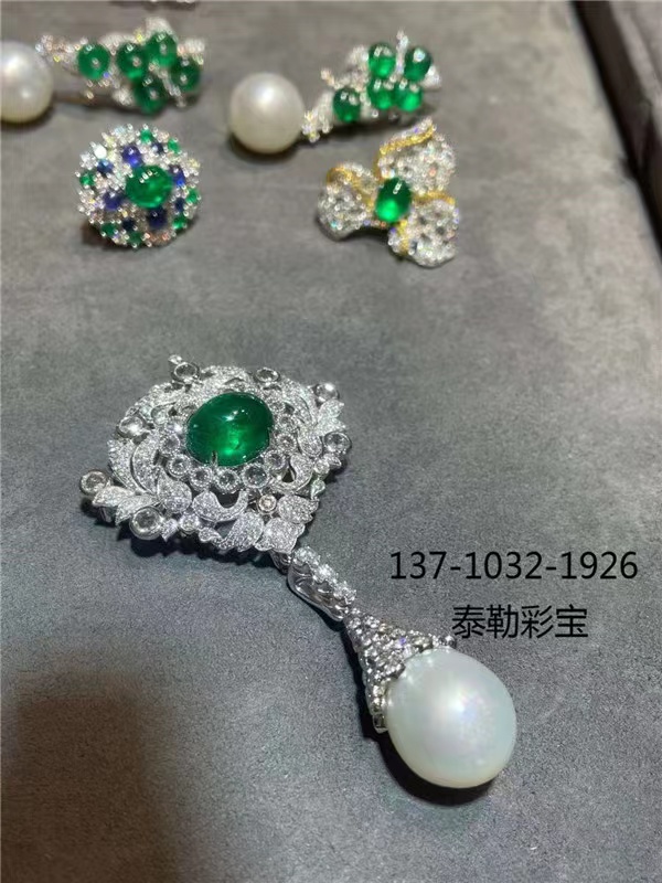 冬日限定，超美的祖母绿胸针！